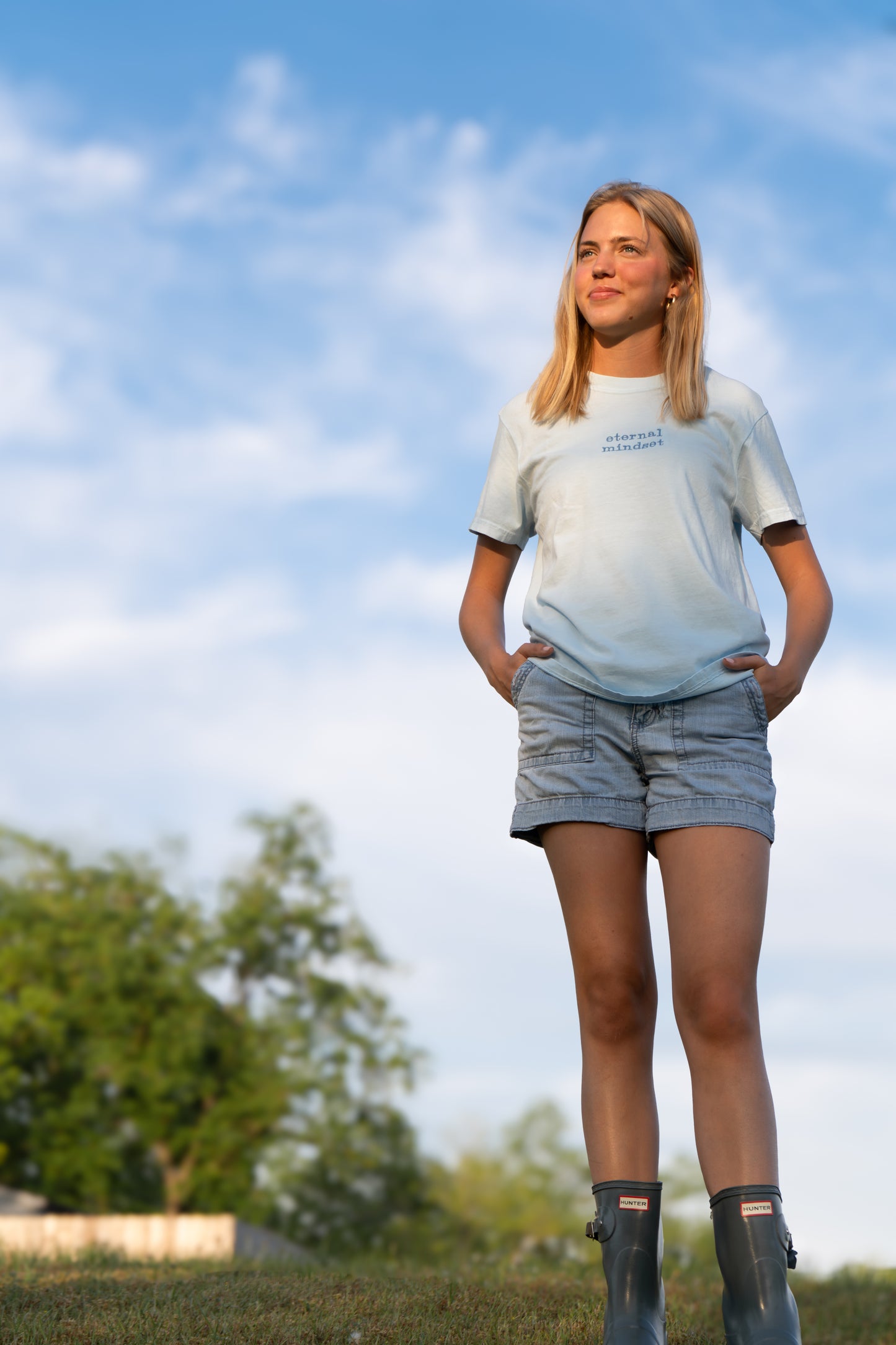 Light Blue T-shirt *HANDMADE BY BELLA