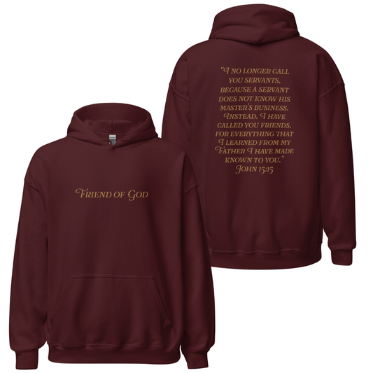 Friend of God Unisex Hoodie- Maroon