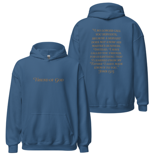Friend of God Unisex Hoodie- Indigo Blue