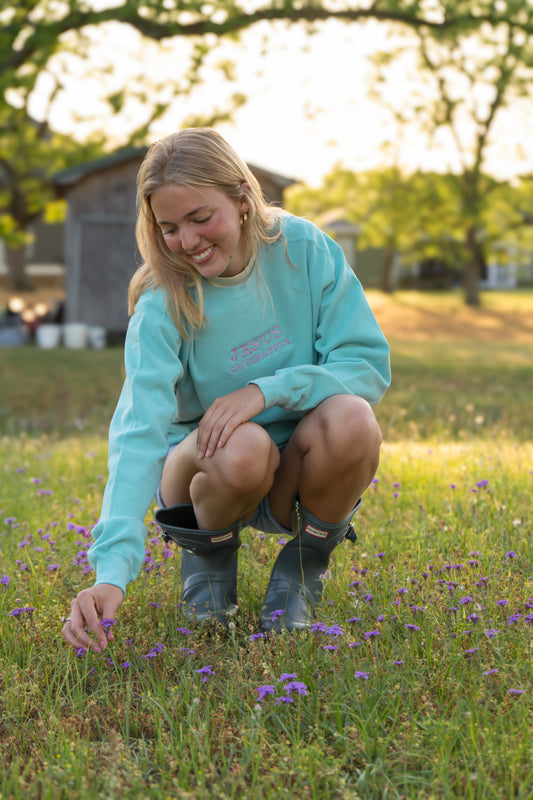 Bright JG Sweatshirt *HANDMADE BY BELLA