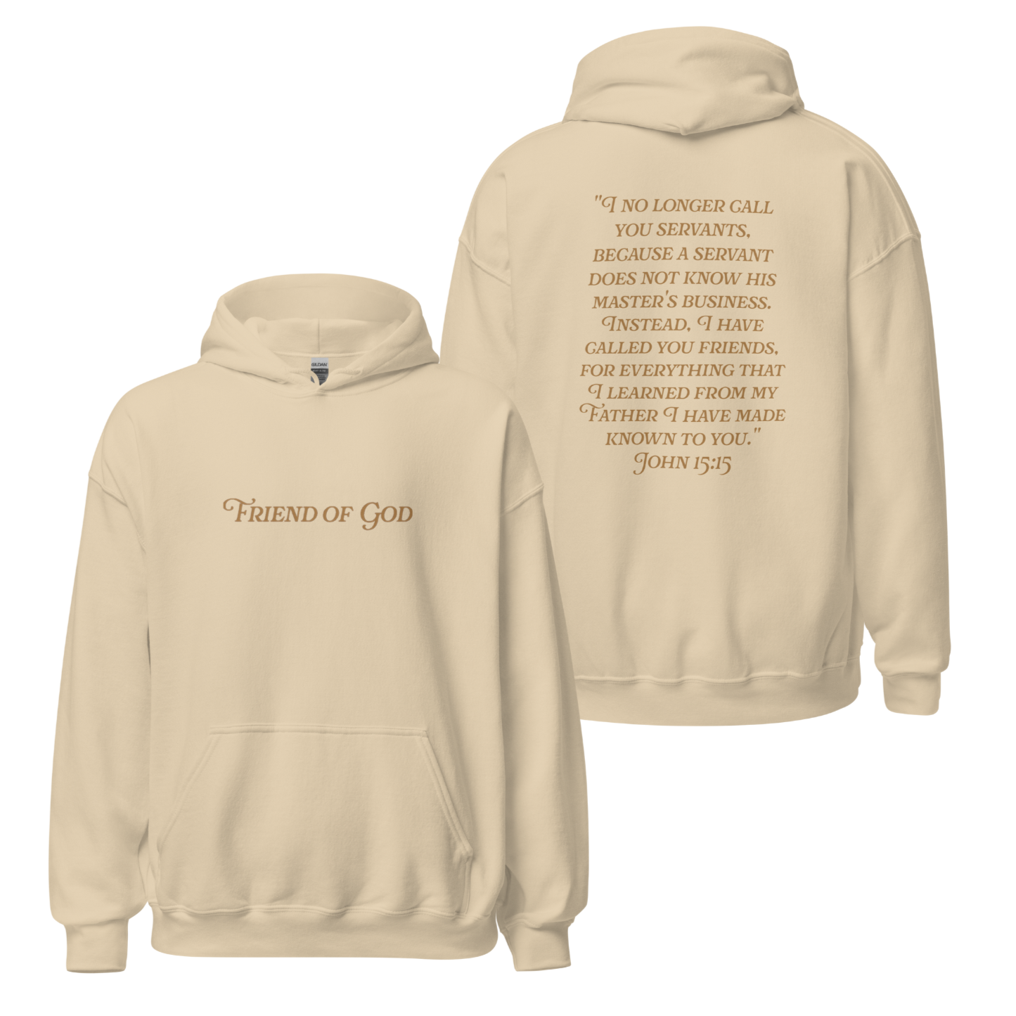 Friend of God Unisex Hoodie- Sand