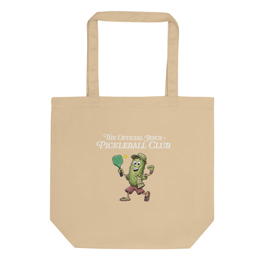 Jesus and Pickleball Tote Bag