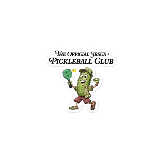 The Official Jesus + Pickleball Club Sticker