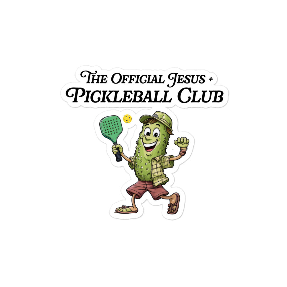 The Official Jesus + Pickleball Club Sticker