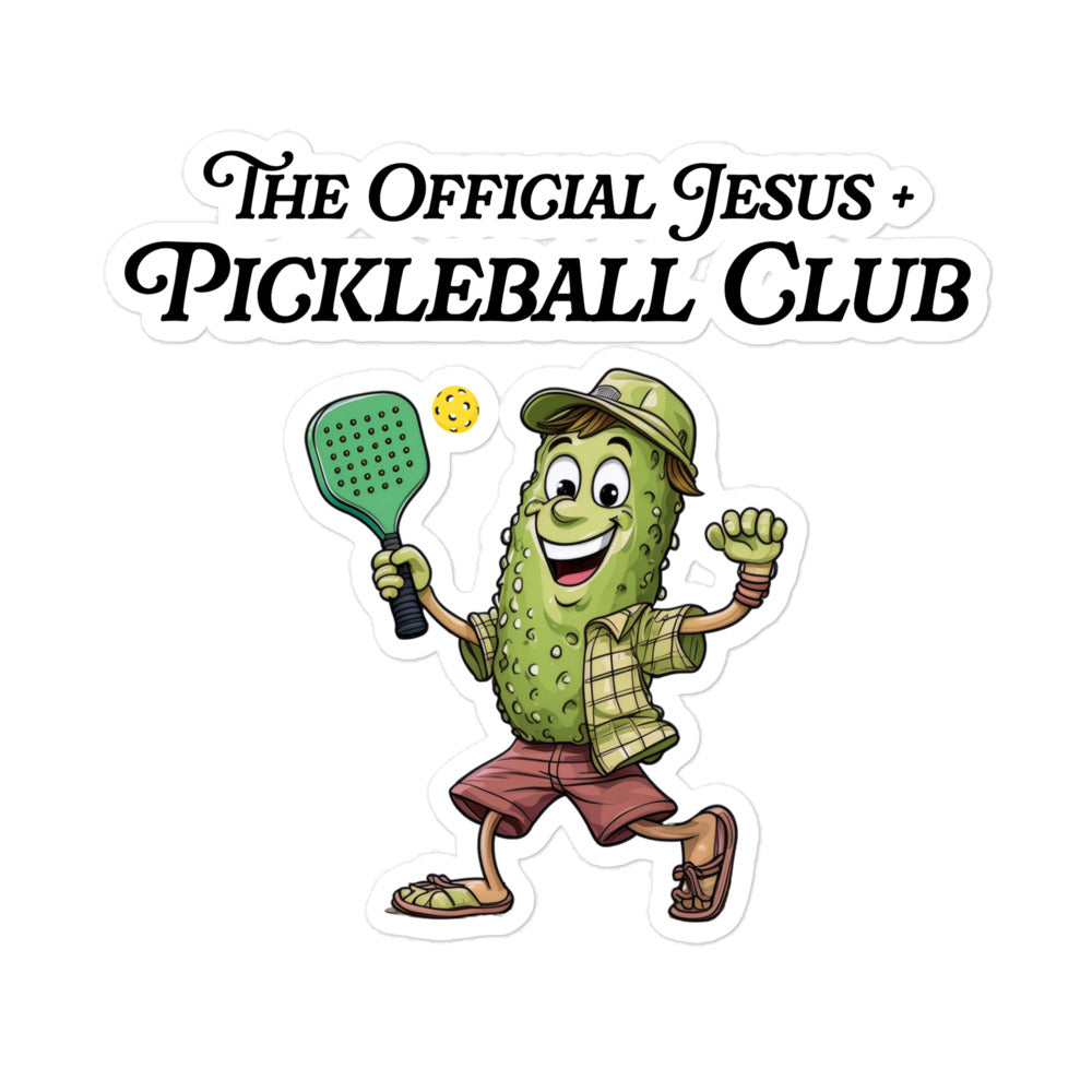 The Official Jesus + Pickleball Club Sticker