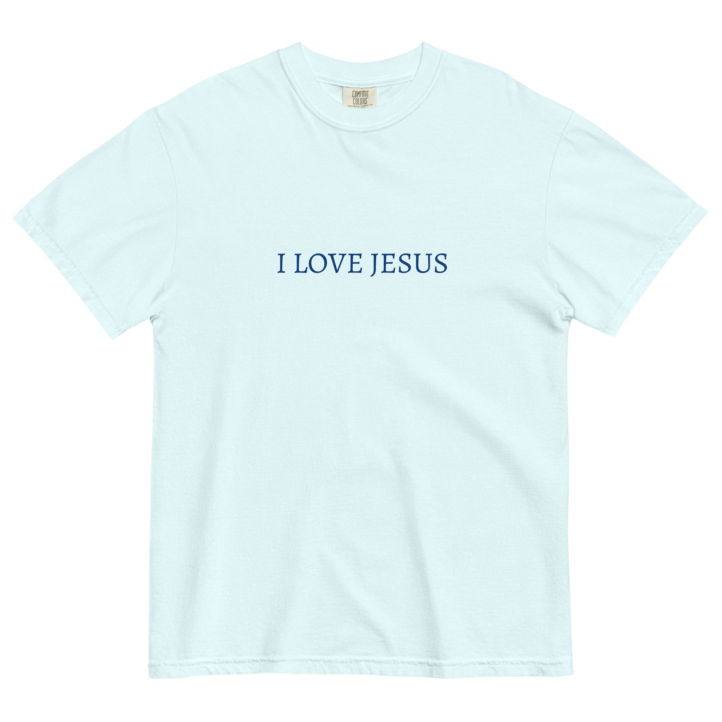 "Blue Letter" I Love Jesus T-Shirt