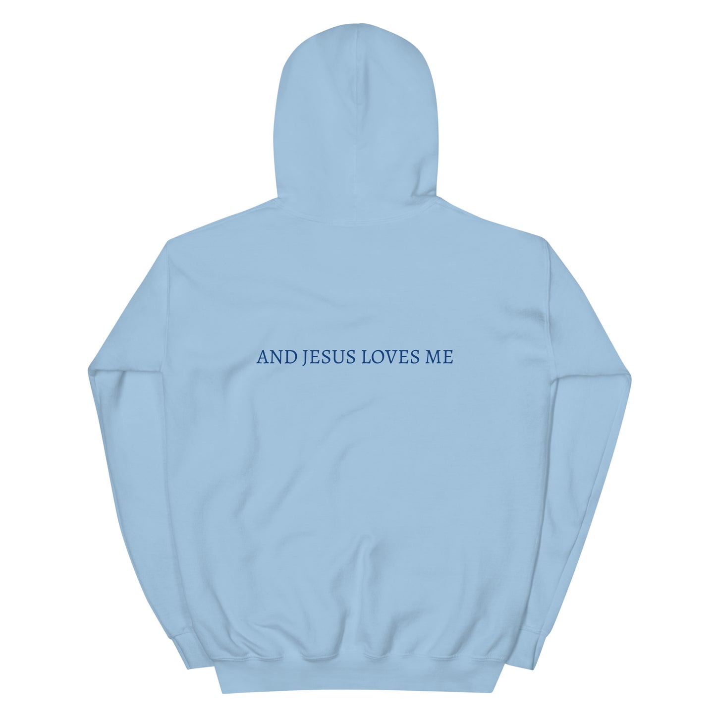 "Blue Letter" I Love Jesus Hoodie