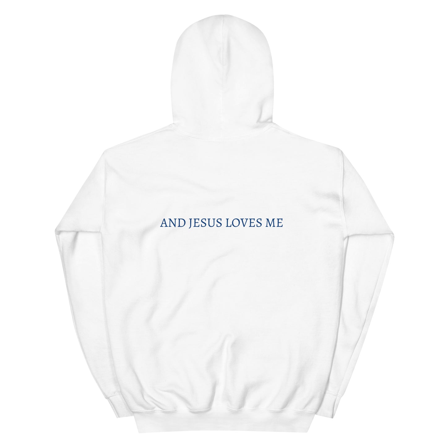 "Blue Letter" I Love Jesus Hoodie